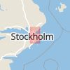 Karta som med röd fyrkant ramar in Elfvik, Lidingö, Stockholms län