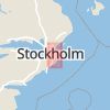 Karta som med röd fyrkant ramar in Fisksätra, Nacka, Stockholms län