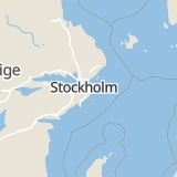 Karta som med röd fyrkant ramar in Fisksätra, Nacka, Stockholms län