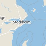 Karta som med röd fyrkant ramar in Tyresövägen, Tyresö, Stockholms län