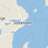 Karta som med röd fyrkant ramar in Tyresö, Stockholms län