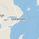 Karta som med röd fyrkant ramar in Byvägen, Saltsjöbaden, Nacka, Stockholms län