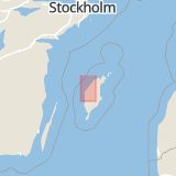Karta som med röd fyrkant ramar in Visby, Gotlands län