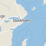 Karta som med röd fyrkant ramar in Dalarövägen, Haninge, Stockholms län