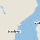 Karta som med röd fyrkant ramar in Sundsvall, Norra Kajen, Sollefteå, Björknäset, Kubikenborg, Örnsköldsvik, Sidensjö, Västernorrlands län