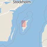 Karta som med röd fyrkant ramar in Stenhuggarvägen, Gotlands län