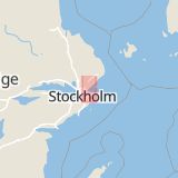 Karta som med röd fyrkant ramar in Margretelund, Österåker, Stockholms län