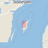 Karta som med röd fyrkant ramar in Lundbygatan, Gotlands län