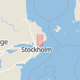 Karta som med röd fyrkant ramar in Rimbo, Ulriksdalsvägen, Norrtälje, Stockholms län