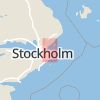 Karta som med röd fyrkant ramar in Rindö, Vaxholm, Stockholms län