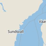 Karta som med röd fyrkant ramar in Mjällom, Kramfors, Västernorrlands län