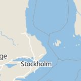 Karta som med röd fyrkant ramar in Öregrund, Östhammar, Uppsala län