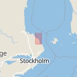 Karta som med röd fyrkant ramar in Öregrund, Östhammar, Uppsala län