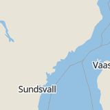Karta som med röd fyrkant ramar in Timrå, Moliden, Örnsköldsvik, Solum, Nyland, Kramfors, Västernorrlands län