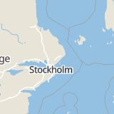 Karta som med röd fyrkant ramar in Gamla Norrtäljevägen, Norrtälje, Stockholms län