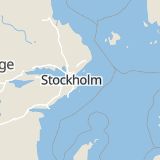 Karta som med röd fyrkant ramar in Värmdö, Stockholms län