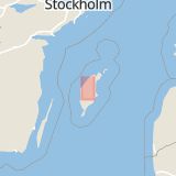 Karta som med röd fyrkant ramar in Barlingbo Kyrka, Gotland, Gotlands län