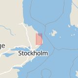 Karta som med röd fyrkant ramar in Skebobruk, Norrtälje, Stockholms län