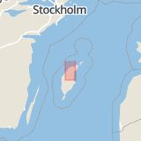 Karta som med röd fyrkant ramar in Tingstäde, Gotlands län