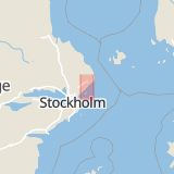 Karta som med röd fyrkant ramar in Bergshamra, Norrtälje, Stockholms län