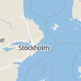 Karta som med röd fyrkant ramar in Bergshamra, Norrtälje, Stockholms län