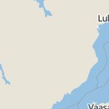 Karta som med röd fyrkant ramar in Lycksele, Västerbottens län