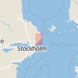 Karta som med röd fyrkant ramar in Galles Gränd, Norrtälje, Stockholms län