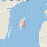 Karta som med röd fyrkant ramar in Hajdeby, Gotlands län