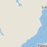 Karta som med röd fyrkant ramar in Norrvalla, Skellefteå, Karonsbo, Lycksele, Fredrika, Åsele, Västerbottens län