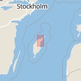 Karta som med röd fyrkant ramar in Angelbosvägen, Lärbro, Gotlands län