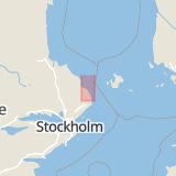 Karta som med röd fyrkant ramar in Grisslehamn, Norrtälje, Stockholms län