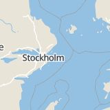 Karta som med röd fyrkant ramar in Stockholms län