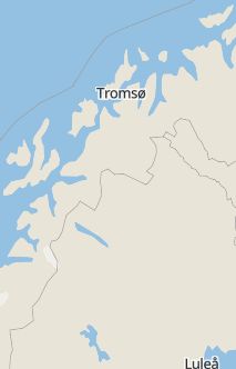 Översiktskarta som visar hela Sverige med en markör som visar ungefär var händelsen inträffat