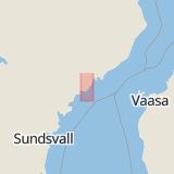 Karta som med röd fyrkant ramar in Kasa, Gideåbacka, Örnsköldsvik, Västernorrlands län