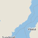 Karta som med röd fyrkant ramar in Bjurholm, Västerbottens län