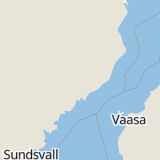 Karta som med röd fyrkant ramar in Brännland, Bjurholm, Västerbottens län