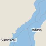 Karta som med röd fyrkant ramar in Nordmalings Kommun, Nordmaling, Västerbottens län