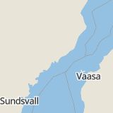 Karta som med röd fyrkant ramar in Brattfors, Nordmaling, Västerbottens län