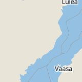 Karta som med röd fyrkant ramar in Västerbotten, Strandvägen, Röbäck, Kyrkbron, Norra Obbolavägen, Alvik, Anumark, Storvägen, Tvärålund, Vindeln, Västerbottens län