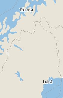 Översiktskarta som visar hela Sverige med en markör som visar ungefär var händelsen inträffat