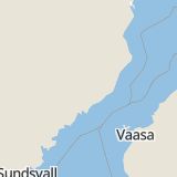 Karta som med röd fyrkant ramar in Vännäs, Västerbottens län