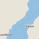 Karta som med röd fyrkant ramar in Hemavan, Ängersjön, Hörnefors, Umeå, Västerbottens län