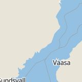 Karta som med röd fyrkant ramar in Vännäsby, Vännäs, Västerbottens län