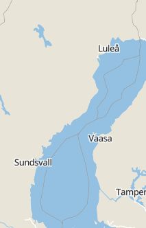 Översiktskarta som visar hela Sverige med en markör som visar ungefär var händelsen inträffat