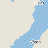 Karta som med röd fyrkant ramar in Buberget, Botsmark, Vindeln, Västerbottens län