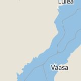 Karta som med röd fyrkant ramar in Hemberget, Vännäsby, Överrödå, Vindeln, Nordmaling, Skolgatan, Rundvik, Lerviken, Vilhelmina, Västerbottens län