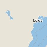 Karta som med röd fyrkant ramar in Piteå, Högbacken, Norrbottens län