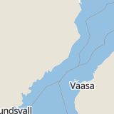 Karta som med röd fyrkant ramar in Brännland, Umeå, Västerbottens län