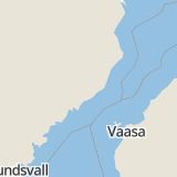 Karta som med röd fyrkant ramar in Kåddis, Umeå, Västerbottens län