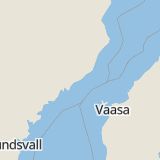 Karta som med röd fyrkant ramar in Skellefteå, Sörböle, Umeå, Kronoparksrondellen, Haga, Västerbottens län